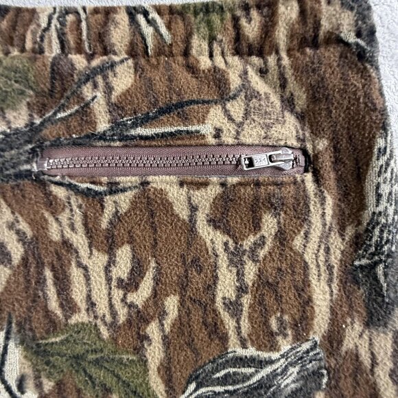 Vintage Cabelas Whitetail Pants Mens XL Camouflage Fleece Hunting USA Union Made - Picture 8 of 16